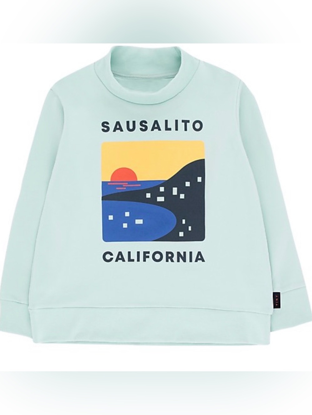 Tiny Cottons Mint Green Pullover Sweatshirt
